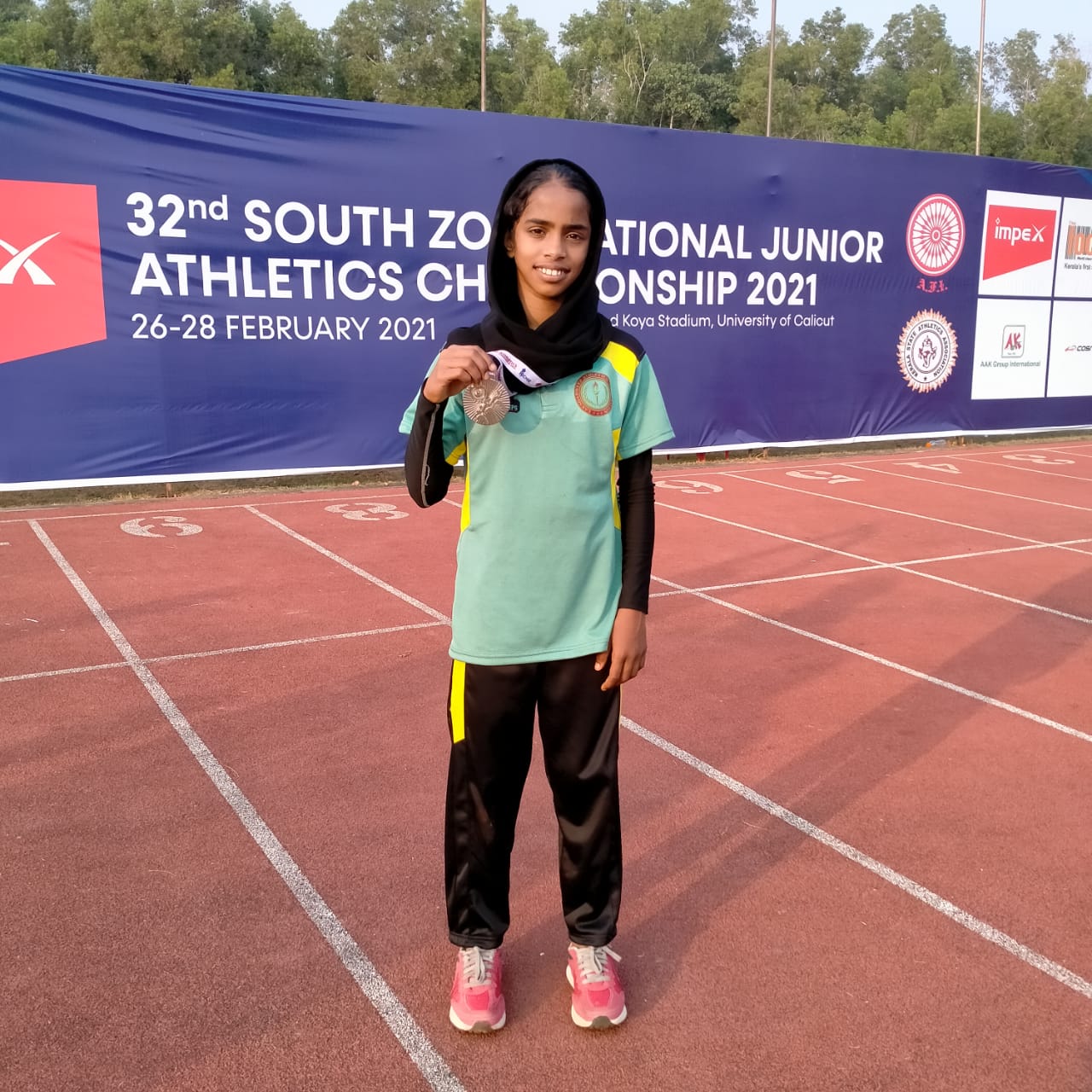 Nihala K.K silver medal